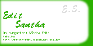 edit santha business card